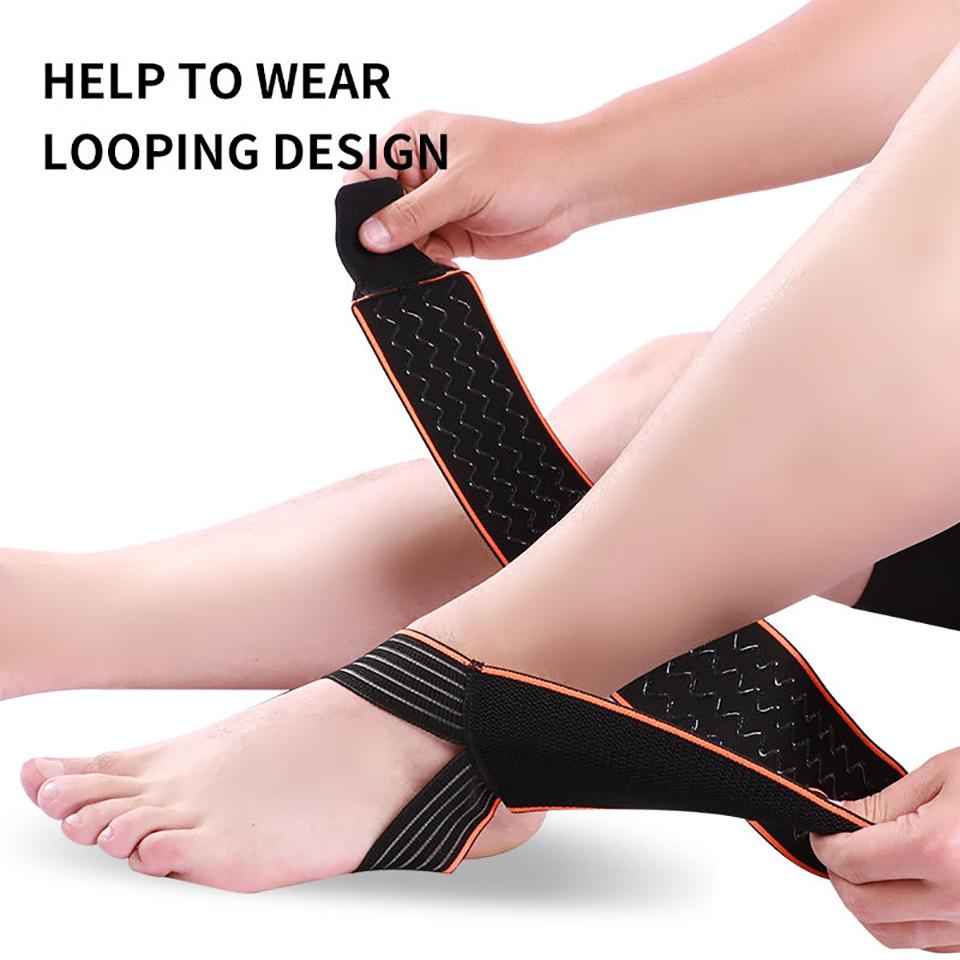 GTUBIKE 1PCS Professional Elastic Ankle Support Brace Sports Strain Wraps Bandages Weave Ankle Protector for Fitness Basketball