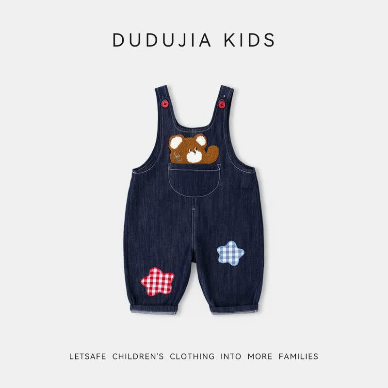 Dudu Home 100% Cotton Baby Overall Trousers
