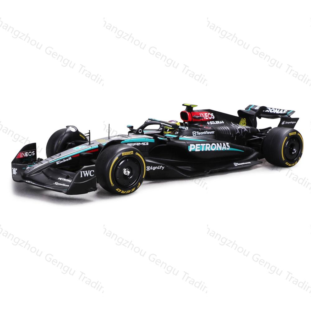 Bburago 1:24 Mercedes 2024 AMG W15 E Performance #44 #63 Lewis Hamilton F1 Fórmula Coche Estático Aleación Fundición a Presión Modelo