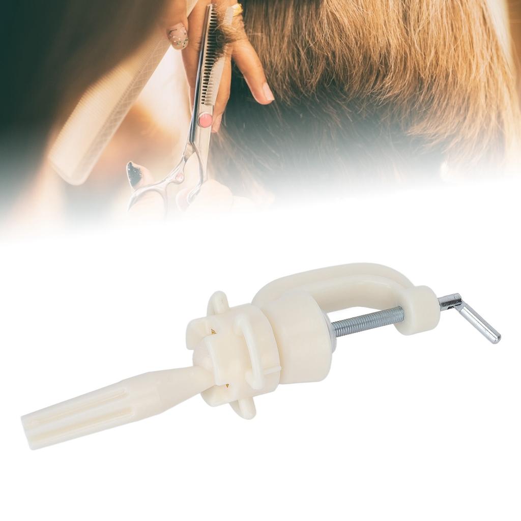 Mannequin Kopfständer Höhenverstellbar 90 Grad Drehung Perückenkopf Klemmenhalter für Friseursalon