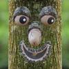 Fun Tree Face Decoration Old Man Face Realistic Fine Texture Easy To Hang Garden Ornament Tree Decoration