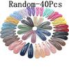30/40Pcs Set New Paint Printing BB Clip Children's Broken Hairpin Metal Side Little Girl Hair Accessories Hairpin