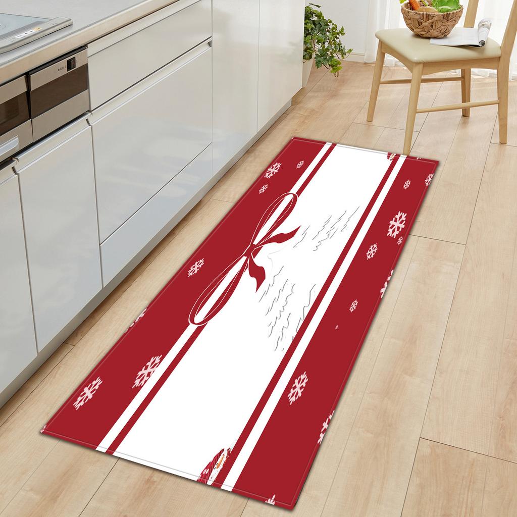 Christmas Kitchen Sand Carpet Doormat Long Floor Mat
