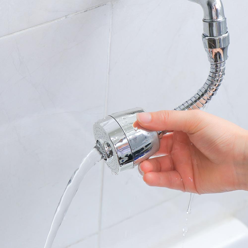 Filter ABS Plastic Water Saving 360 Degree Aerator Kitchen Faucet Extender Faucet Nozzle Swivel Tap