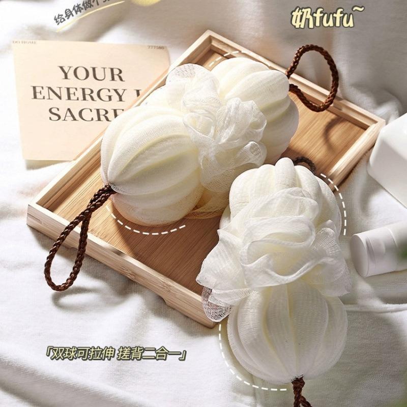 

Rubbing Back Strip Bath Towel Clean Skin-friendly Flower Double-sided Bath Towel Quality Back Bath Sponge Bathroom Product белый