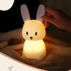 Cute LED Night Light Silicone Rabbit Touch Sensor Lamp Animal Light Bedroom Decor Gift for Kid Baby Child Table Lamp Home