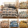 Cartoon Dachshund Cute Sausage Dog Comfortable Duvet Quilt Cover Pillowcase Bedding Set Children Bedroom Decoration Home Textile