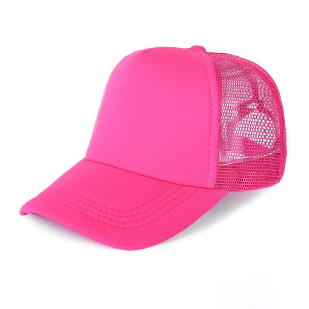 Fashion Spong Mesh Baseball Cap Breathable Adjustable Peaked Cap Wide Brim Sunscreen Hat Outdoor Sports