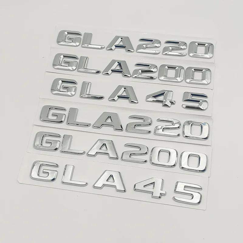 Car 3D Sticker Emblem Badge for Car Trunk Letters For Mercedes Benz AMG GLA200 GLA220 GLA260 W156 X156 H547 Auto Accessories XZ2