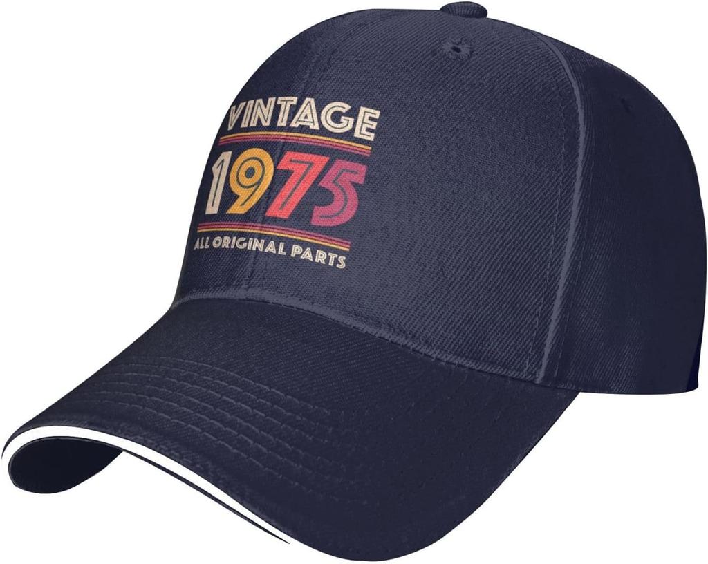 Vintage 1975 Snapback Cap Casual Casquette Adjustable Baseballcaps Men Sports Cap