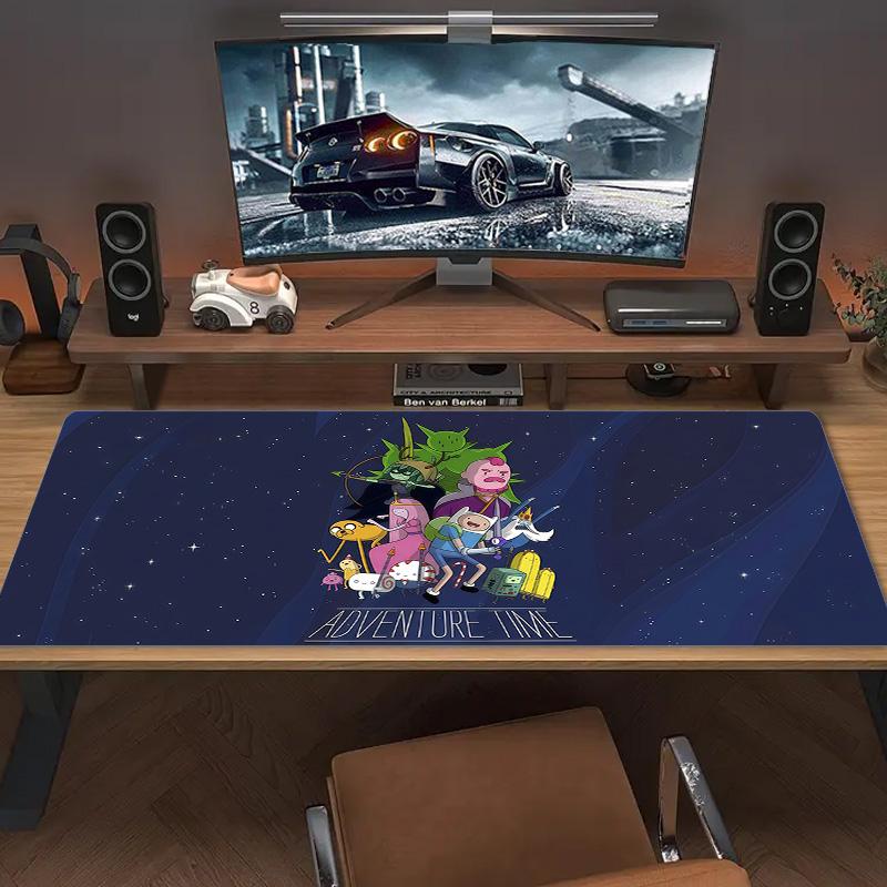 Adventure Time Lace Solid Color Mouse Pad Large Gaming Table Cushion Non-slip Laptop Tablet Big Mousepad XXL Mat Mini PC Playmat With Lock edge