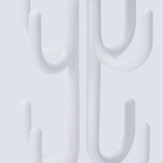 Compact Mini High-quality Wear-resistant 4 Hooks Rotatable Anti-fall Storage Rack Hanging Holder