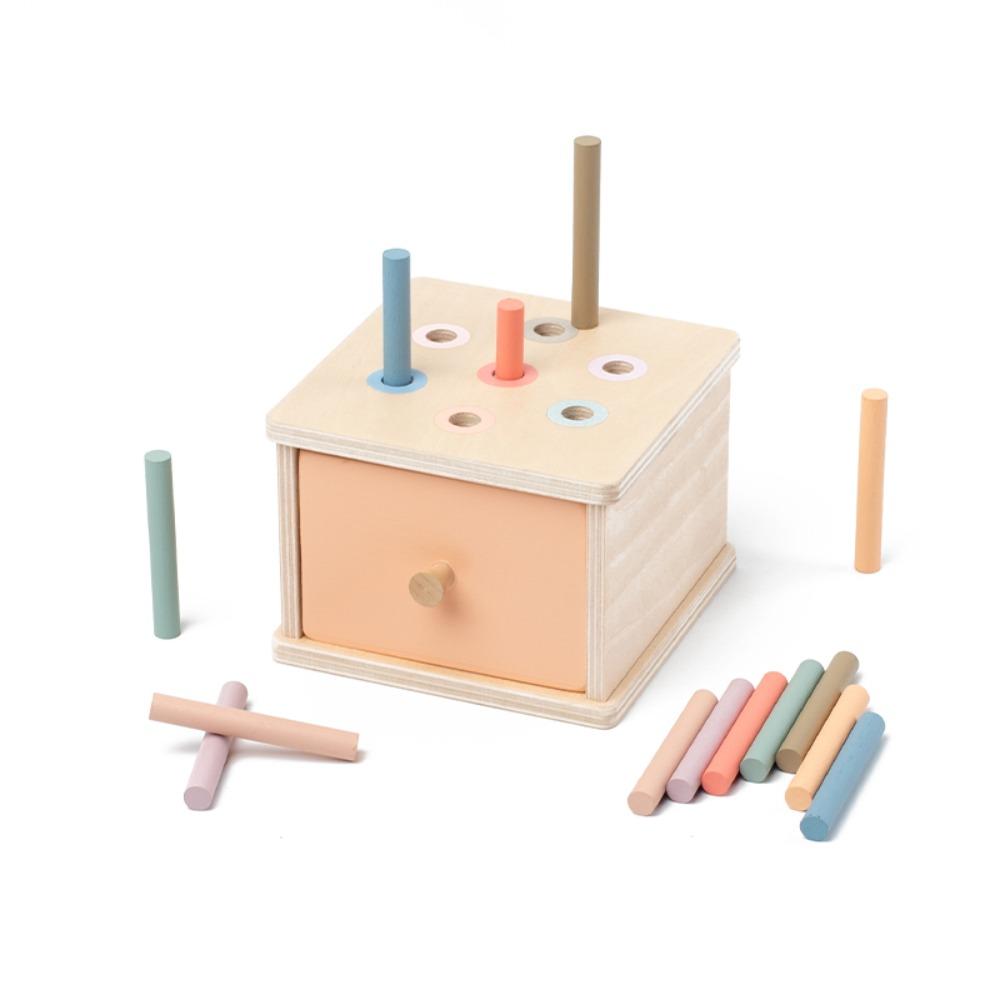 Color Cognition Montessori Wooden Toy Shape Matching Early Education Box  Birthday Gift