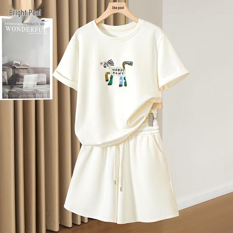 Damen 2026 Sommer Kurzarm-T-Shirt & Shorts Set