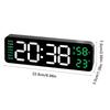 Electronic Clock Simple Multifunctional Clock Rectangular Large LED Display Date Week Temperature Humidity Alarm Clock