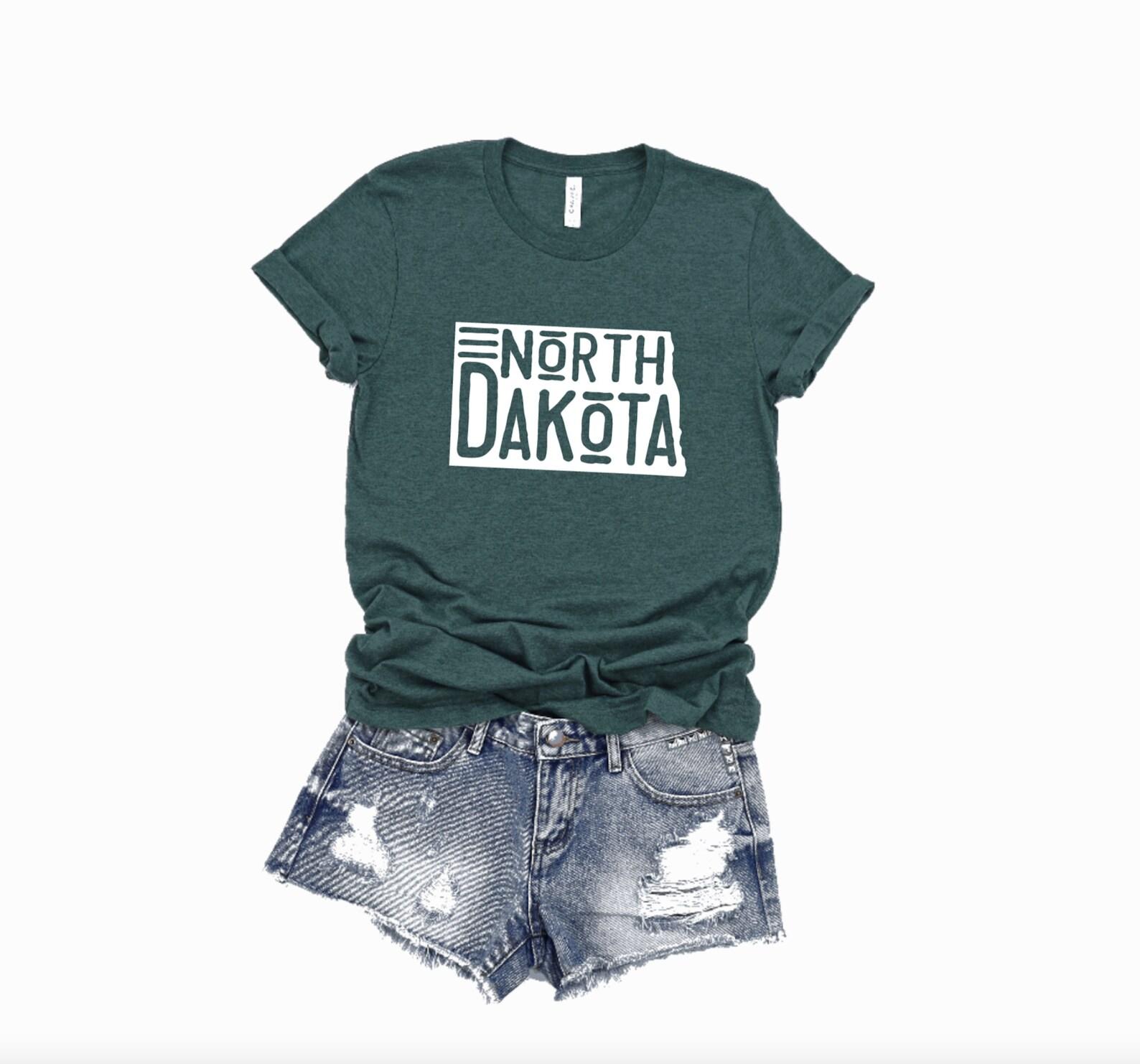 North Dakota Unisex Graphic Tee, Short Sleeve T-Shirt XL