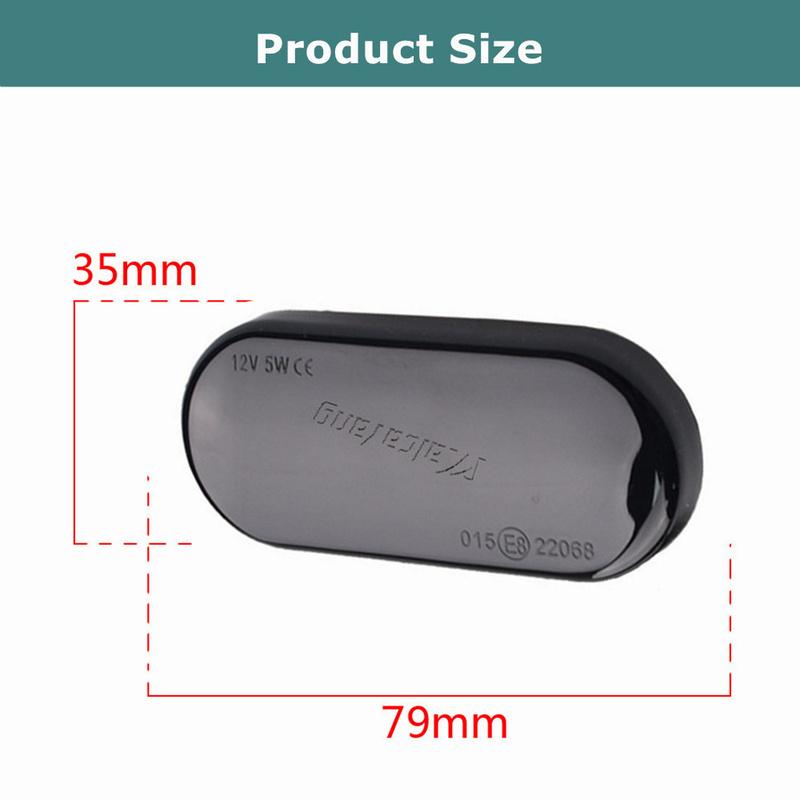 Dynamic LED Side Marker Turn Signal Light Indicator Lamp For SEAT Leon 1M Ibiza 6L Toledo Cordoba Skoda Octavia VW Golf 3