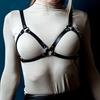 Cinturón de Cadena de Moda para Mujer Cinturón de Cuero para la Cintura Arnés para el Pecho Corsé Bondage Lencería Ropa Punk Gótica Accesorios Exóticos