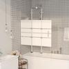 Foldable ESG Shower Cabin 100x140 Cm White