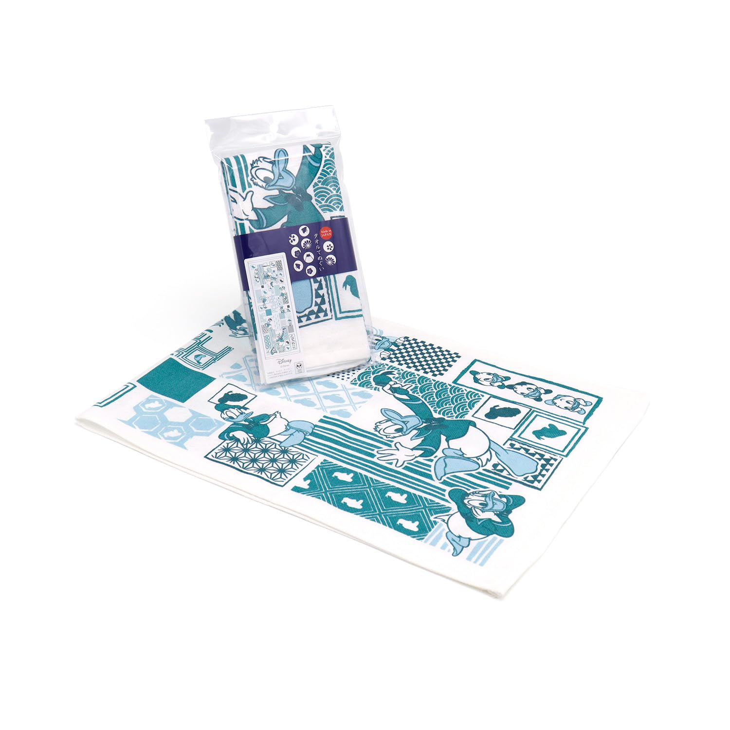 

Towel Museum Tenugui Made in 34 x Disney Towel, Japan, 100% Cotton, Approx. 90cm, Hareyaka Blue, 38-1522120 синий