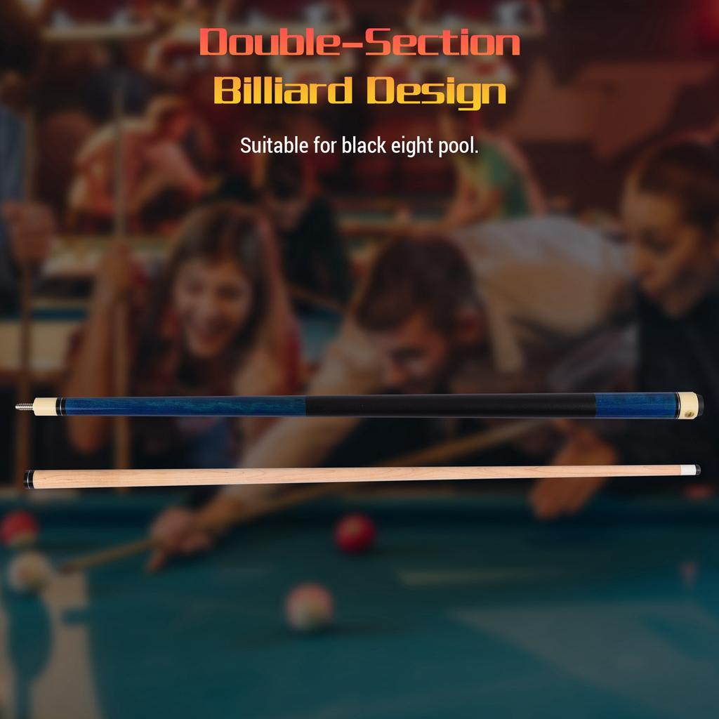 Pool Sticks for Adults 1.50m 59in High End Pool Cue Maple Double Section Billiard Design 13MM Big Head PU Leather Grip
