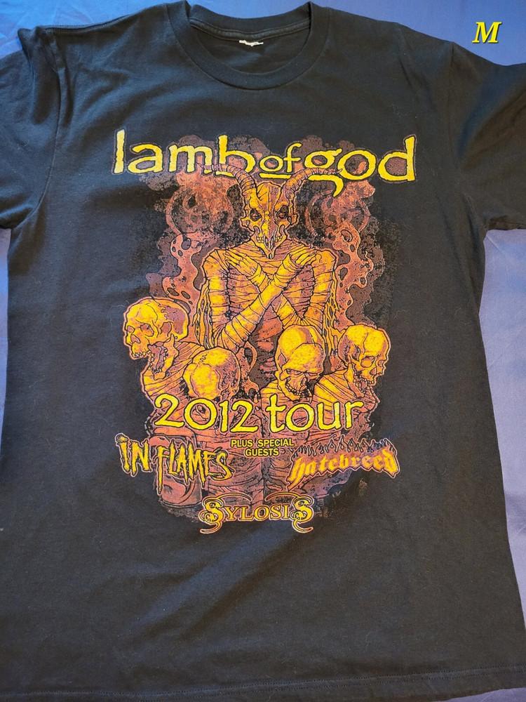 

Lamb of God tour t shirt 2012 2 SIDED Graphic cotton short sleeve PA7631 Unisex T-Shirt S
