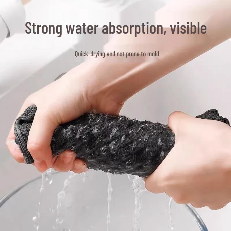 Thickened Absorbent Lint-Free Waffle Dishcloth for Kitchen Cleaning