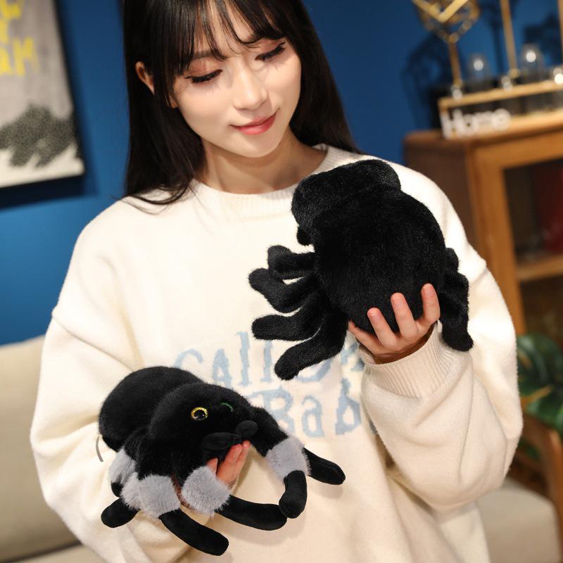 Four-Eyed Colorful Cartoon Spider Plush Toy Pendant - Stuffed Animal Doll