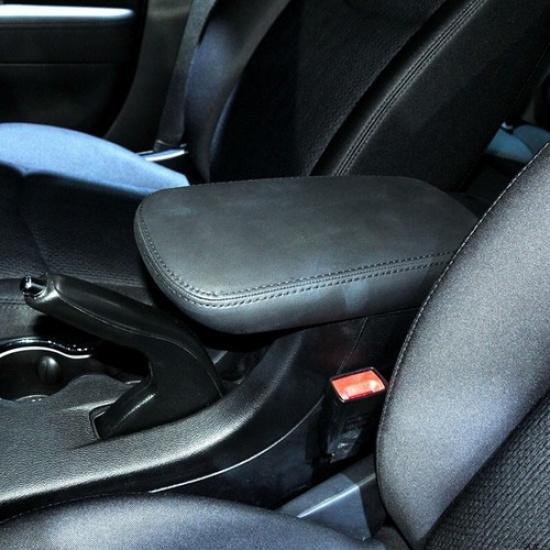 Black Leather Car Center Console Lid Armrest Box Cover For Chrysler 200 11-14
