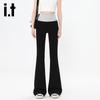 Izzue It Women's Slim Fit Micro-Flared Casual Pants