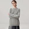 Women's Mid-Length Thickened Cashmere Sweater, Round Neck, Loose Fit, Simple Commuting Style - Ideal for Autumn and Winter Layers