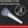 1pc Car Anti-scalding Gasoline Oil Funnel Engine Funnel Filter Removal Tool Detachable Oil Change Funnel Repair Accessories