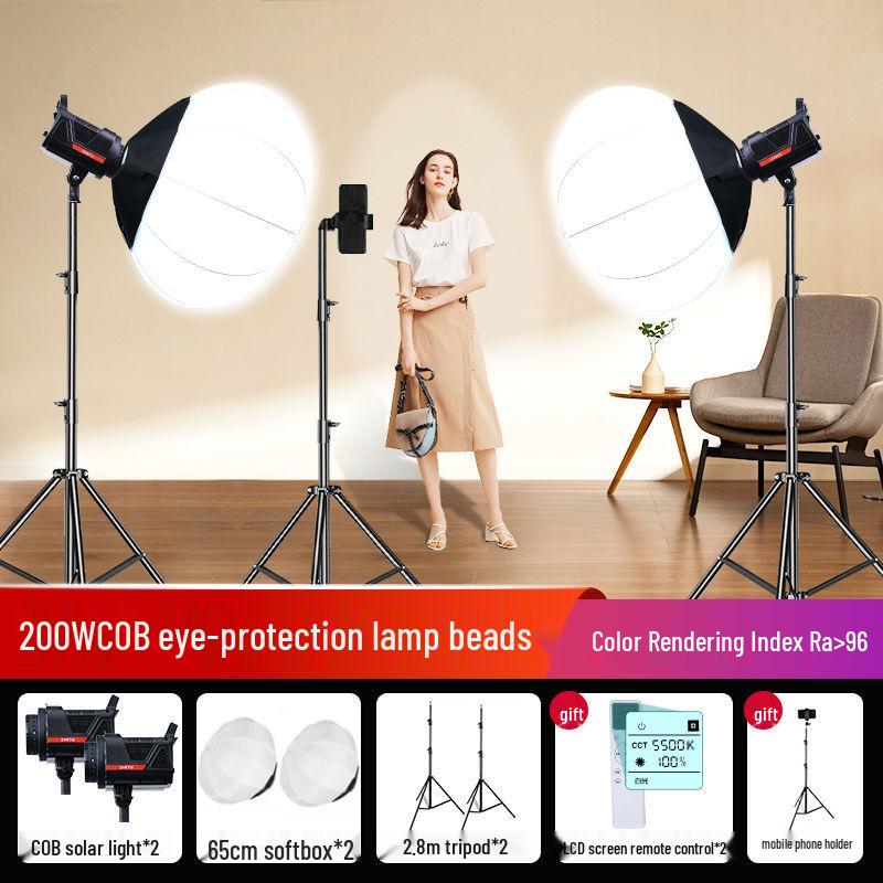 Zheyu Bright Spherical Fill Light for Indoor Live Streaming and Photography