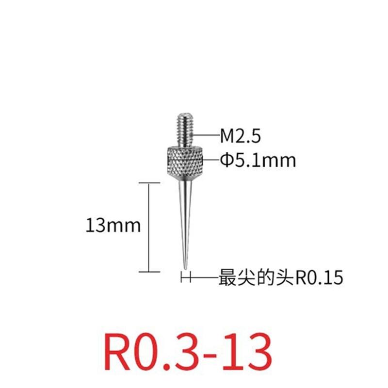 Needle Contact Point Sets for Dial Indicators Depth Gauge 4-48UNF Thread Shank 0.15mm 0.3mm 1.0mm 1.5mm 2.0mm Diameter