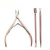 Cuticle Scissor Nail Cuticle Pusher Tweezer Rainbow Cutter Nipper Clipper Dead Skin Remover Manicure Nail Art Tool