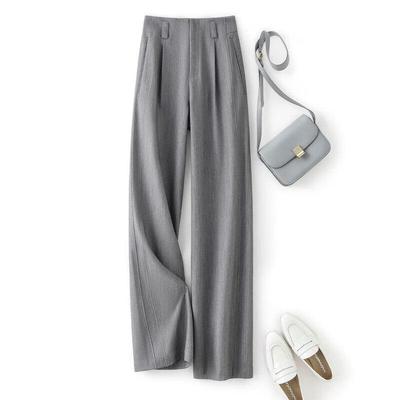 IHIMI Women's High-Waist Straight Leg Suit Pants