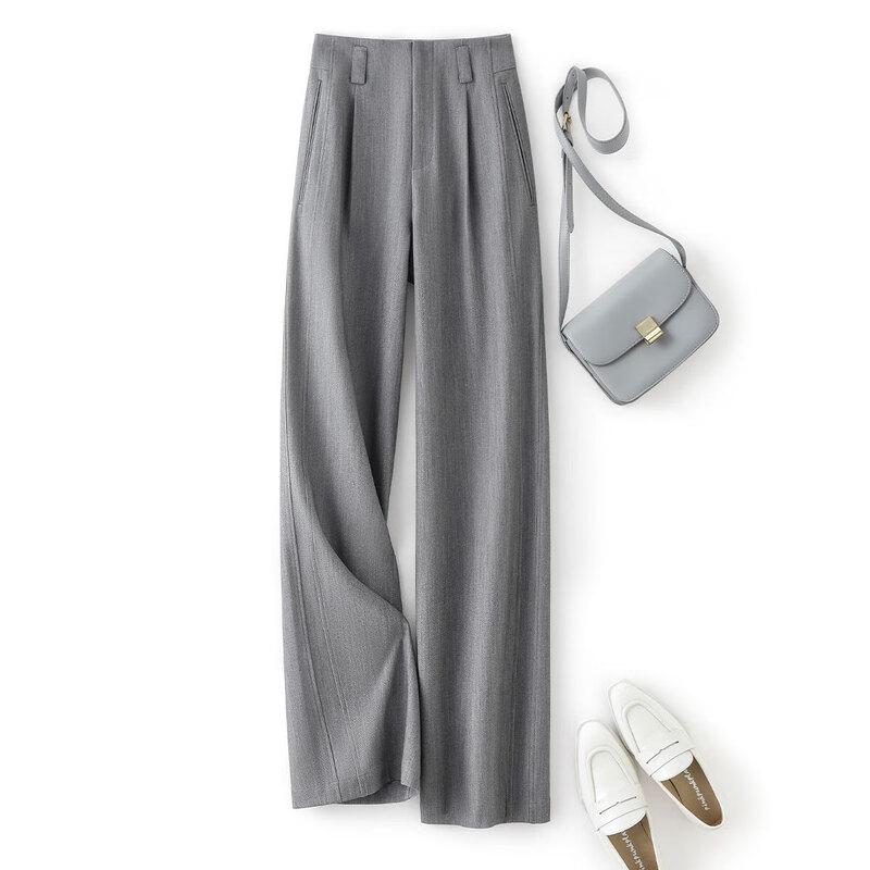 

IHIMI Женские прямые брюки с высокой посадкой для通勤 XL