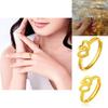 Beautifully Crafted Double Heart Ring Adjustable And Gold-plated Heart Design For Women