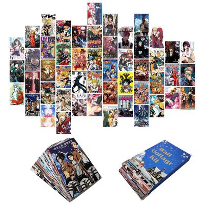 50 ks Anime Manga Panel Estetický pro Wall Collage Kit Barevné DIY Art Decor Obývací pokoj Ložnice Dekorace