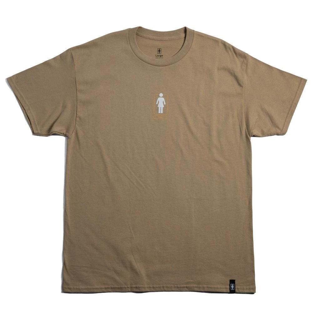 Girl Skateboards Shacky OG logo Skate Tee Green or Brown XL
