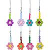 Sweet Phone Chain Strap Lanyard Colorful Bead Flower Pendant Phone Charm Hangings Decoration Cute Phone Accessories