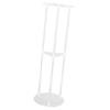 Side Table Modern Stable 3 Tier Round Acrylic Drink Table for Living Room Bedroom Bedside Transparen