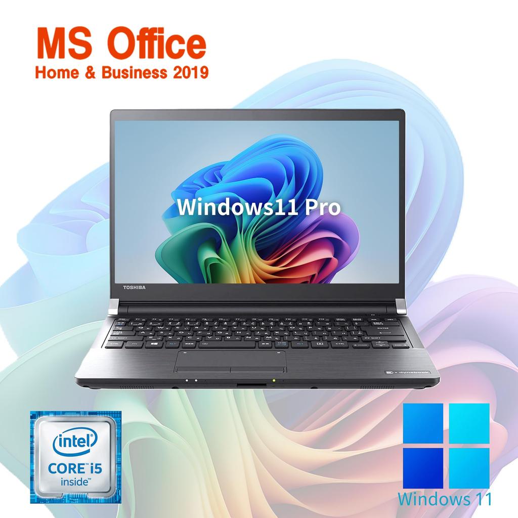 Refurbished Toshiba R73 7th Generation Windows 11 MS Office Home Business Wajun 16GB 512GB SSD Laptop, 13-inch, i5-7200U Processor, Pro, & 2019,