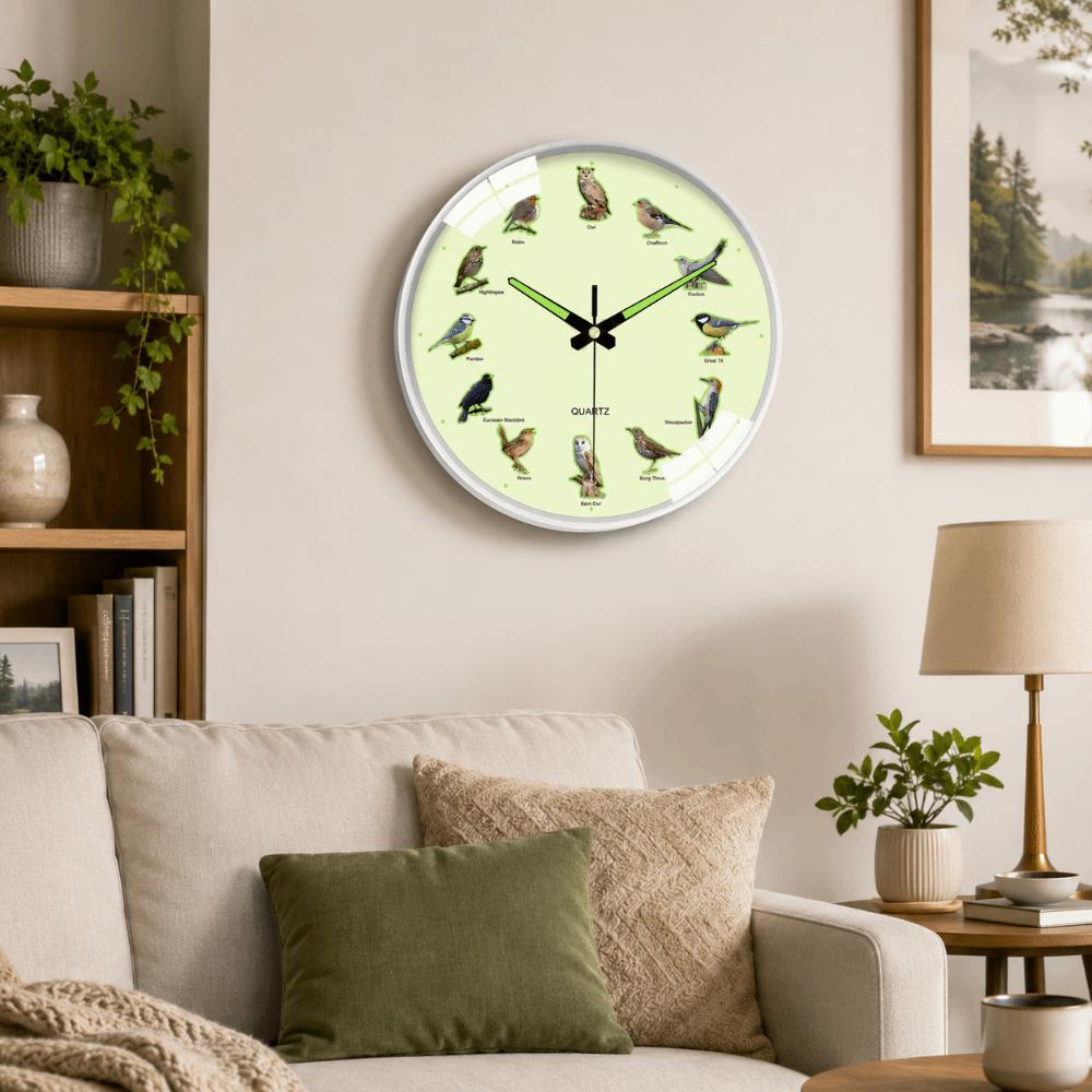 8 Inch Round Wall Clock Easy To Read Home Decor Clock Durable Wall Hanging Clock for Bedroom