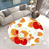 Round Carpet Family Living Room Strawberry Print Floor MATS Bedroom Kitchen Non-slip Carpet Doormats Room Decor Home Decor