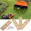 6 Pack Lawn Robot Blade with Screws Accessories Robotic Lawn Mower Cutting Blade Compatible for ALKO Robolinho Lawn Mowers