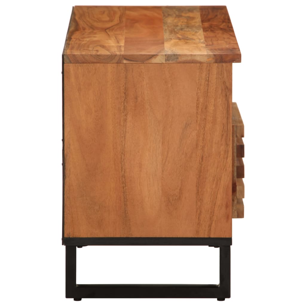 TV Cabinet 100 X 34 X 46 Cm Solid Acacia Wood