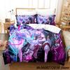 Comforter New Needy Girl Overdose Bedding Set Cartoon Anime Three-Piece Set Adult Kid Bedroom Duvet Sets 3D Kawaii Girls Conjunto De