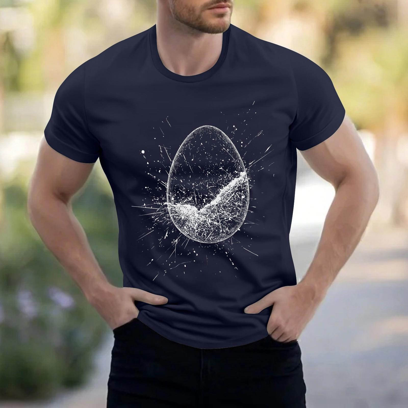 

Мужская рубашка с воротником-стойкой и коротким рукавом, свободная рубашка для отдыха и отдыха, мужская XL тёмно-синий