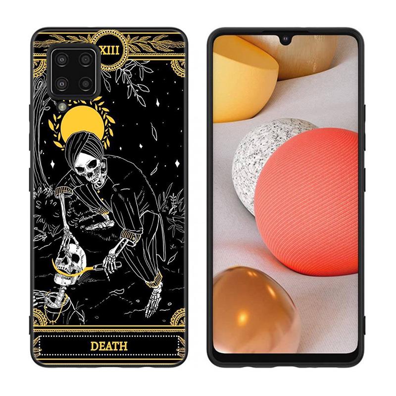 Etui Tarot Egyptien de Dusserre Art do Samsung Galaxy A12 A02S A22 A32 A52 A72 A71 A51 A41 A31 A21 A11 A50 A70 A10S A20S